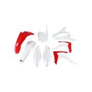 Komplet plastików UFO Honda CRF 250R 14-17 CRF 450R 13-16 z pokrywą filtra powietrza  OEM (czerwony biały)