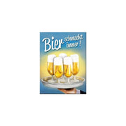 Magnes na lodówkę 6x8cm Bier schmeckt immer Tablett