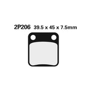 Klocki hamulcowe Nissin Off-Road Semi-Metallic 2P-206GS