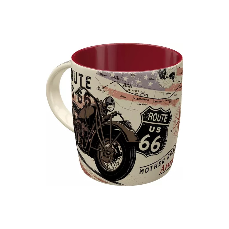 Kubek ceramiczny Route 66 Bike Map