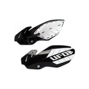 Osłony rąk handbary UFO Flame Husqvarna TC 250 14-16 TE 250 300 14-16 FC 14-15 FE 14-16 czarne białe (w zestawie)