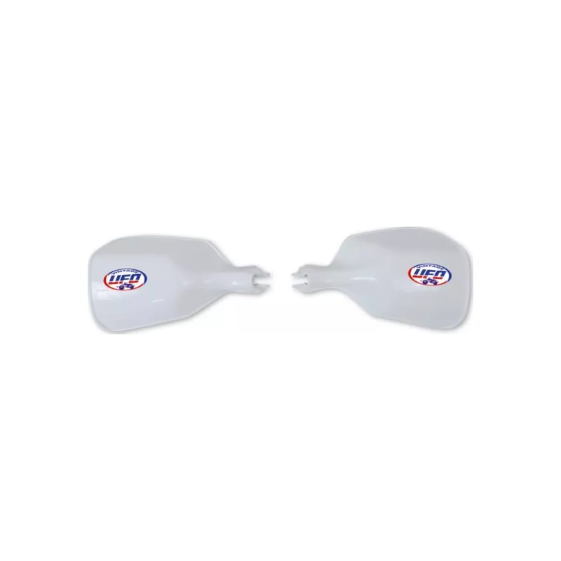 Osłony rąk handbary UFO uniwersalne pod hamulec bębnowy białe