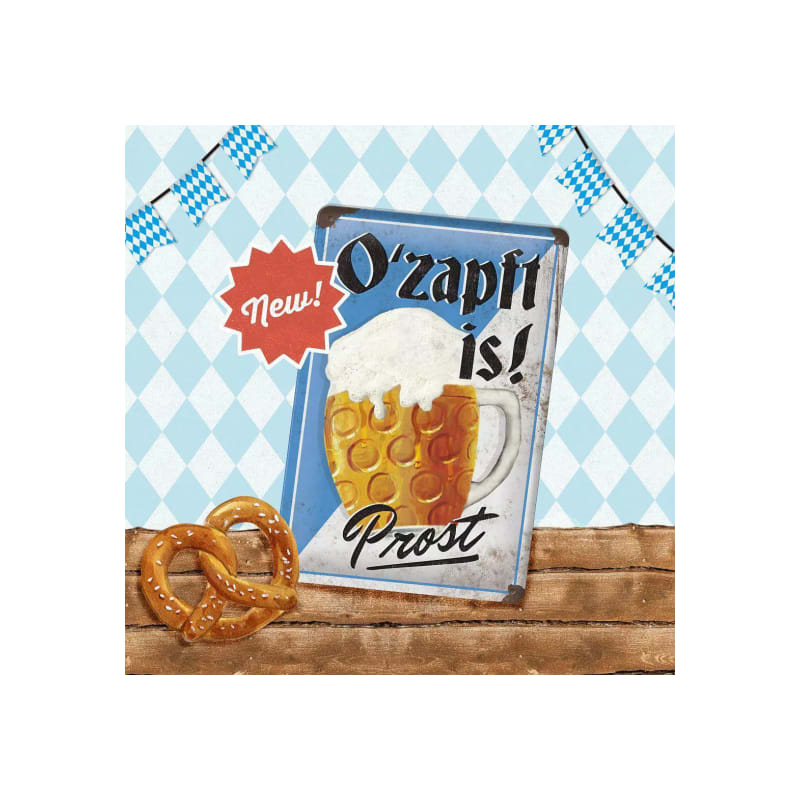 Plakat blaszany 20x30cm O`zapft is! Special