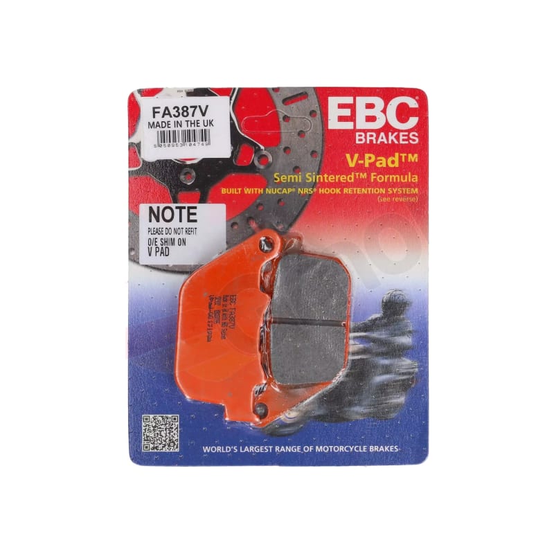 Klocki hamulcowe EBC FA 387 V (2 szt.)