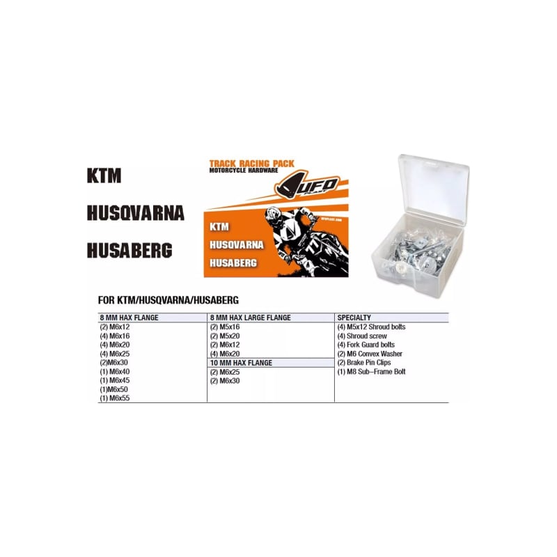 Zestaw śrub UFO Track Racing KTM Husqvarna