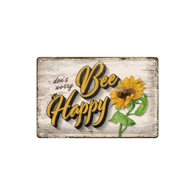Plakat blaszany 20x30cm Bee Happy Special