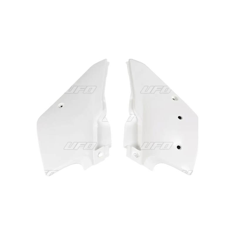 Komplet plastikowych osłon bocznych tylnych UFO Kawasaki KDX 200 95-20 białe