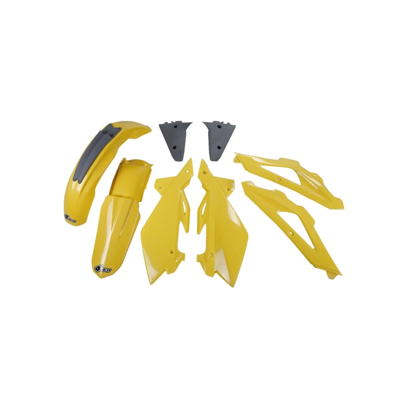 Komplet plastików UFO Husqvarna TC 125 250 05-07 żółty szary