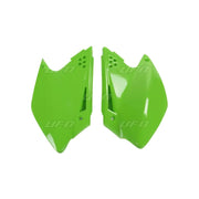 Komplet plastikowych osłon bocznych tylnych UFO Kawasaki KXF 250 06-08 zielone