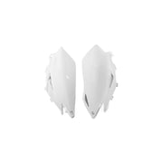 Komplet plastikowych osłon bocznych tylnych UFO Honda CRF 250R 10 CRF 450R 09-10 białe
