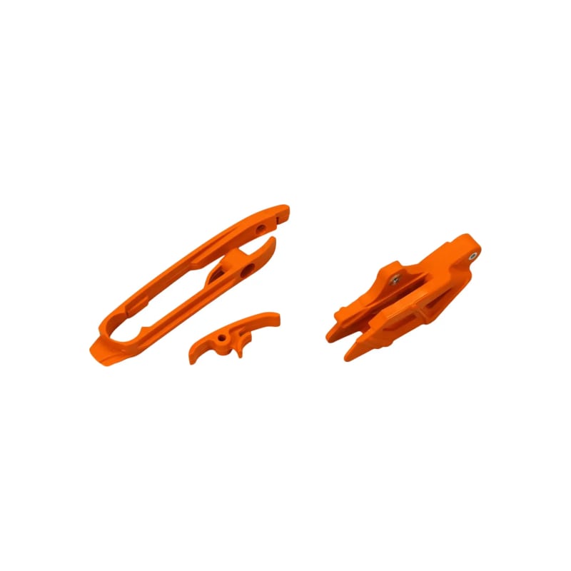 Zestaw UFO ślizg i prowadnica KTM SX 125 150 250 SX-F 250 350 450 11-15 SX 250 16 pomarańczowy