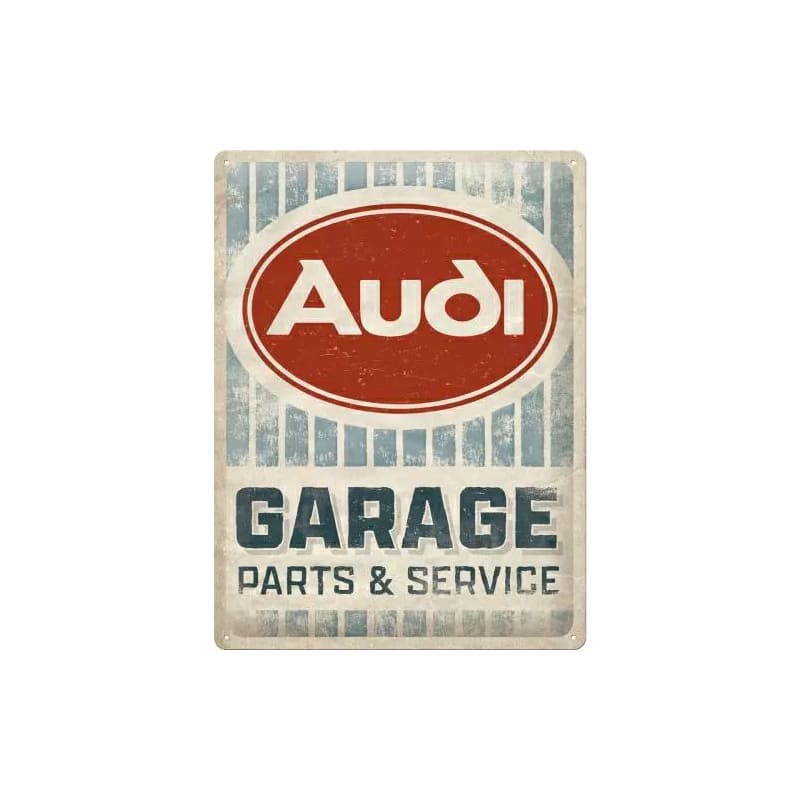 Plakat blaszany 30x40cm Audi Garage