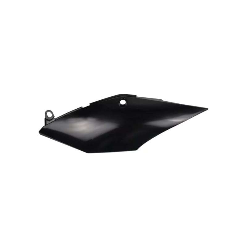 Komplet plastikowych osłon bocznych tylnych UFO Honda CRF 250R RX 18-21 CRF 450R RX 17-20 1 szt. lewy pod pojedynczy tłumik czarny