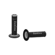 Manetki kierownicy Domino A190 Offroad X-treme czarny szary 22mm 120/123mm zamknięte