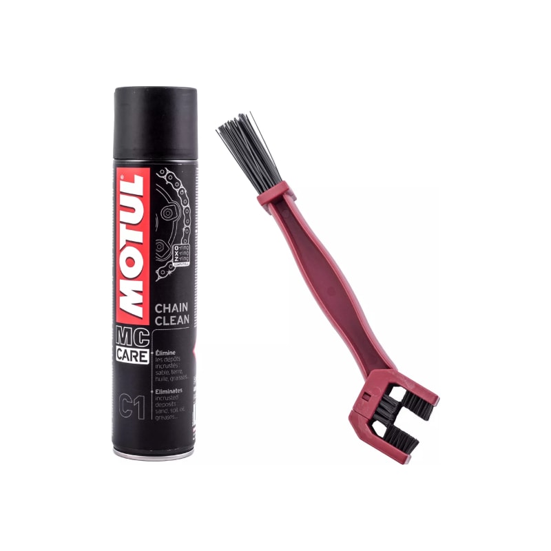 Zestaw do czyszczenia łańcucha Motul C1 + szczotka