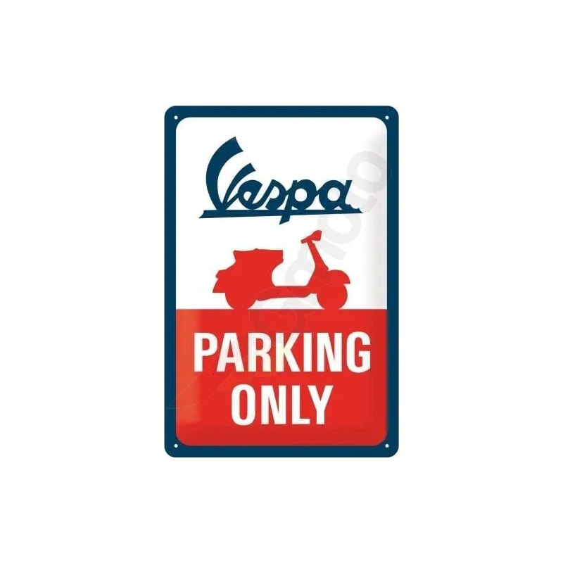 Plakat blaszany 20x30cm Vespa Parking Only