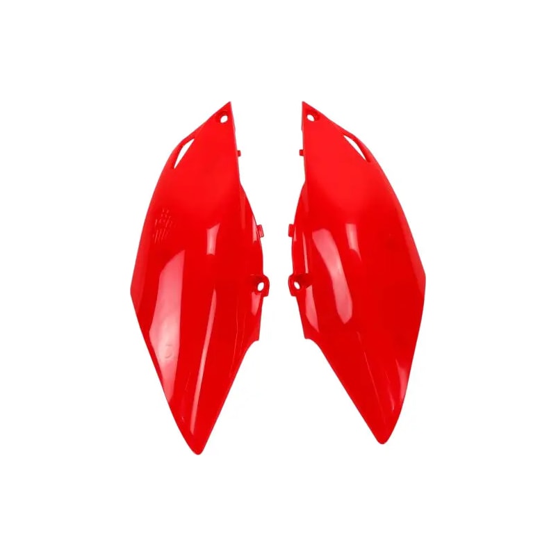 Komplet plastikowych osłon bocznych tylnych UFO Honda CRF 250R 14-17 CRF 450R 13-16 czerwony