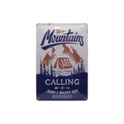 Plakat blaszany 20x30cm The Mountains Calling