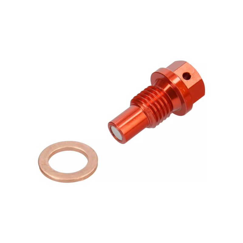 Korek spustowy oleju z magnesem HLP M12x1.5x20mm pomarańczowy