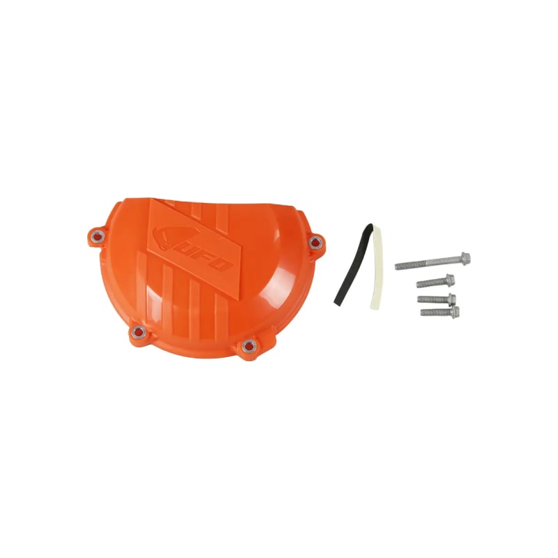 Osłona pokrywy sprzęgła UFO KTM SXF 450 16-17 EXC 450 16-17 pomarańczowy