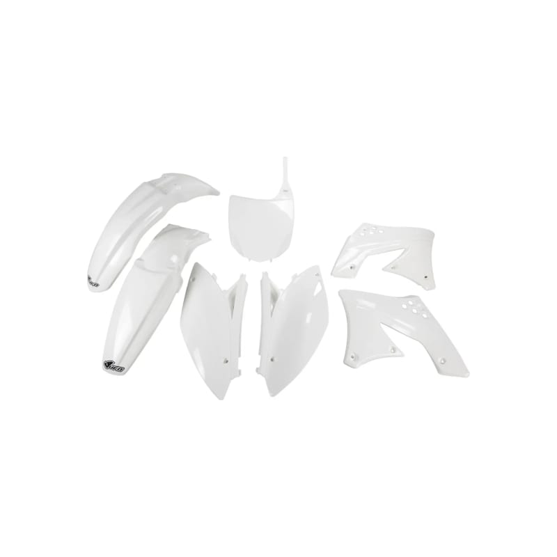 Komplet plastików UFO Kawasaki KXF 250 09 i 12 biały