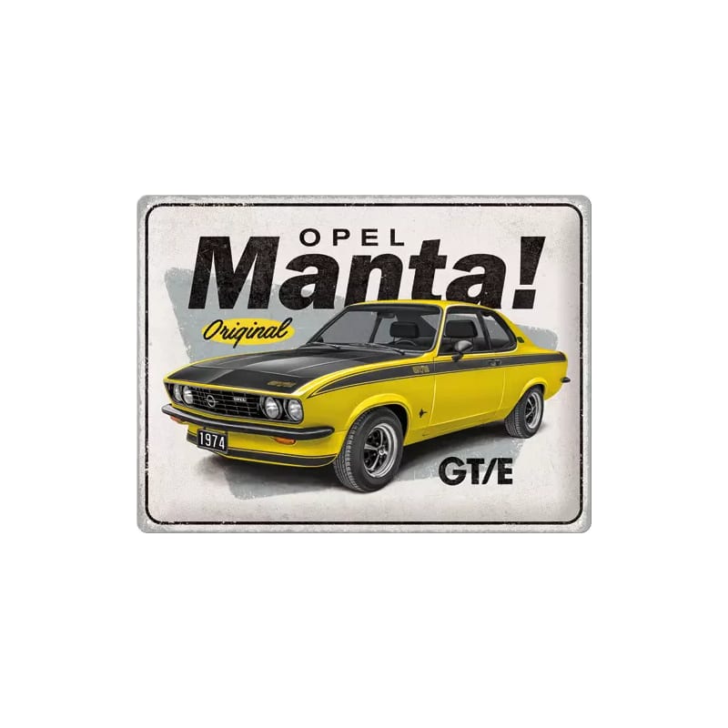 Plakat blaszany 30x40cm Opel Manta GT/E
