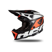 Kask motocyklowy cross enduro UFO Echus czarny biały pomarańczowy fluo S ECE 22R06