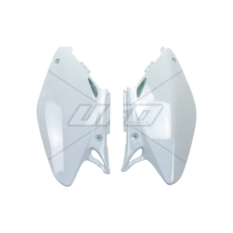 Komplet plastikowych osłon bocznych tylnych UFO Honda CR 125 250 02-04 białe