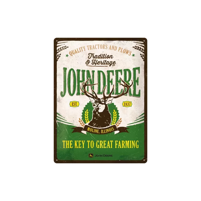 Plakat blaszany 30x40cm John Deere Traditio