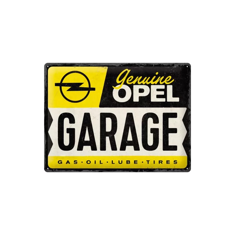 Plakat blaszany 30x40cm Opel Garage