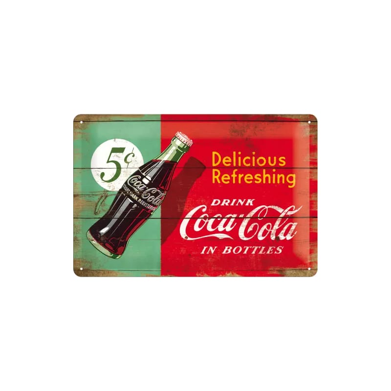 Plakat blaszany 20x30cm Coca-Cola Delic