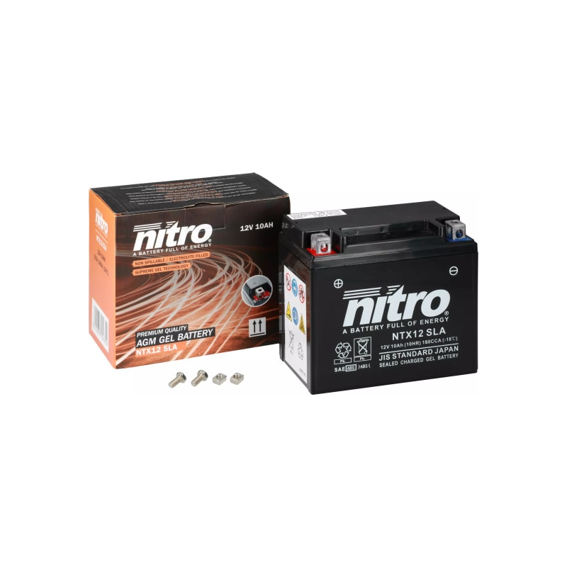 Akumulator żelowy Nitro NTX12 YTX12-BS SLA GEL AGM 12V 10 Ah