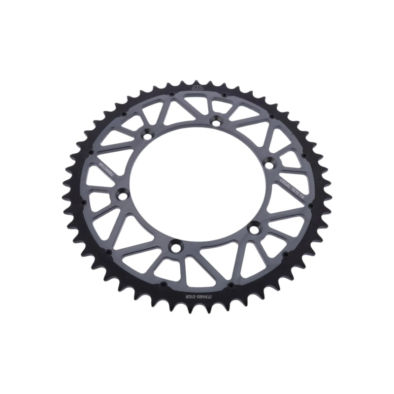Zębatka tył duraluminiowa JT JTX460.51GR 51z rozmiar 520 szara