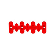 Osłona kolektora wydechu krótka 22 cm Polisport czerwony