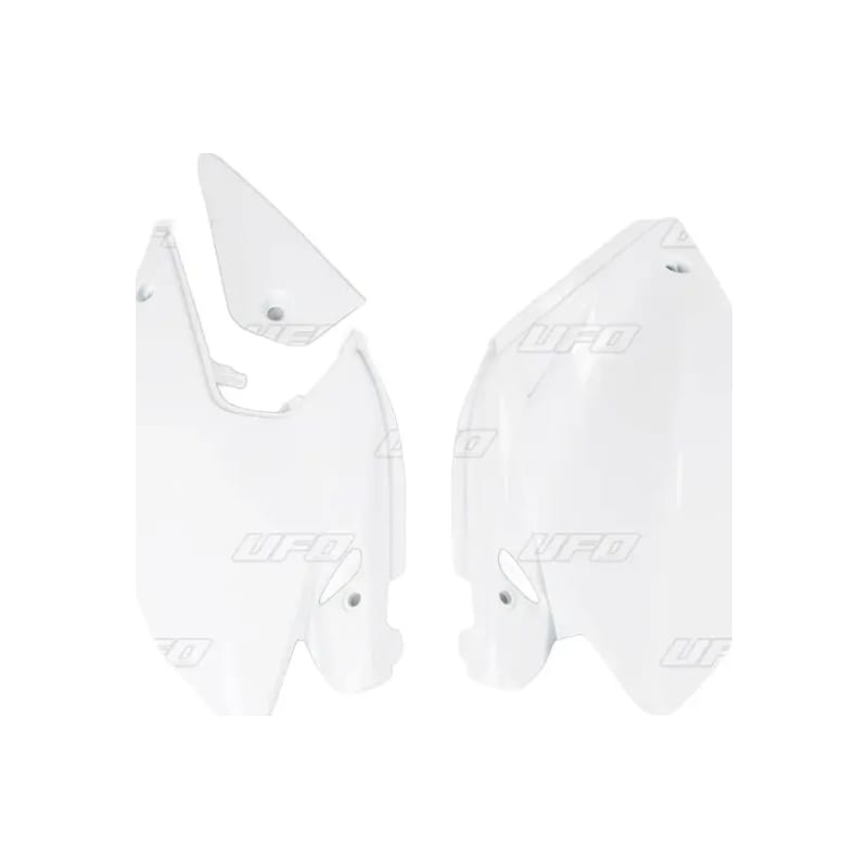 Komplet plastikowych osłon bocznych tylnych UFO Honda CRF 250X 04-08 białe