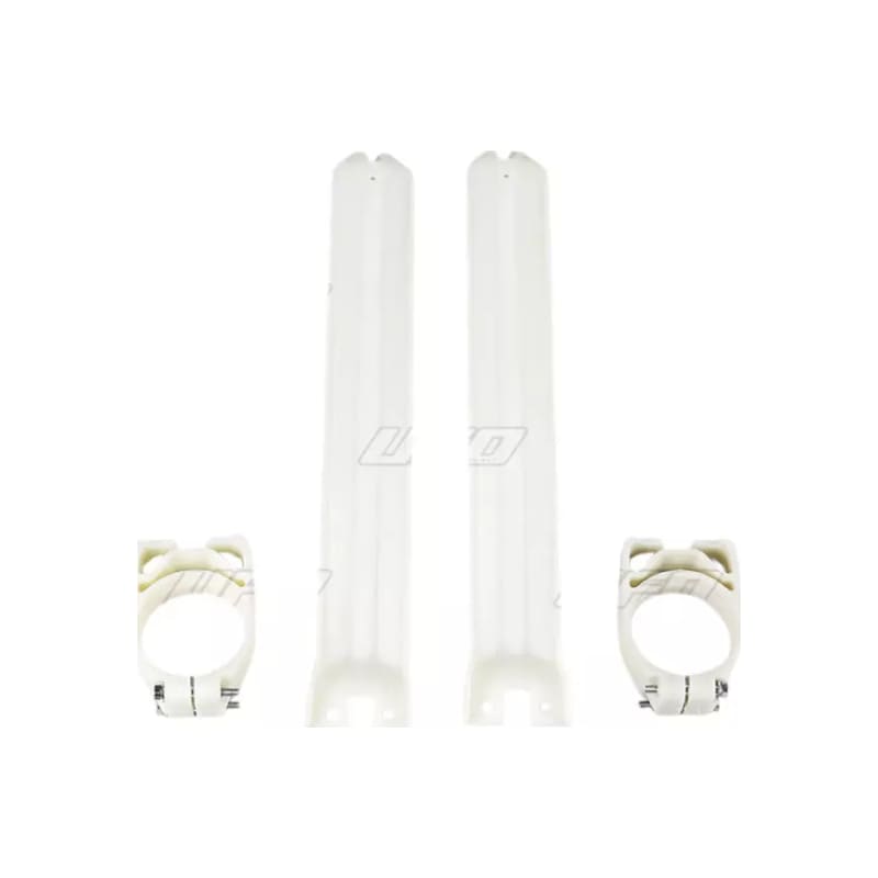 Osłony amortyzatora przód UFO Kawasaki KX 125 250 500 91-93 neutralny (Z PROWADNICAMI)