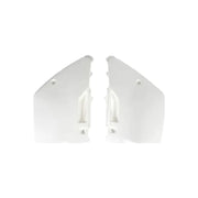 Komplet plastikowych osłon bocznych tylnych UFO Kawasaki KLX 450 07-13 białe KX
