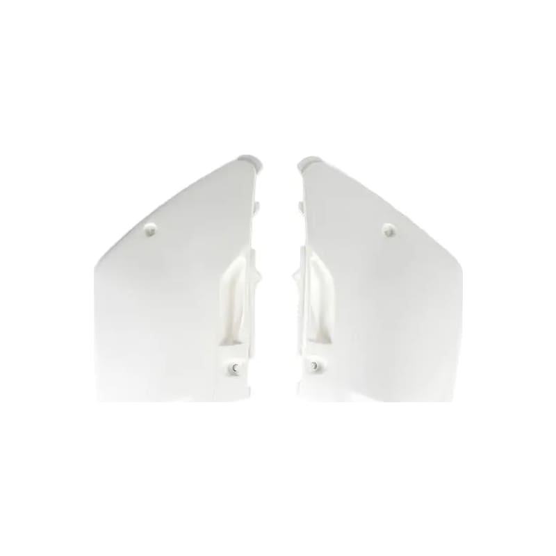 Komplet plastikowych osłon bocznych tylnych UFO Kawasaki KLX 450 07-13 białe KX