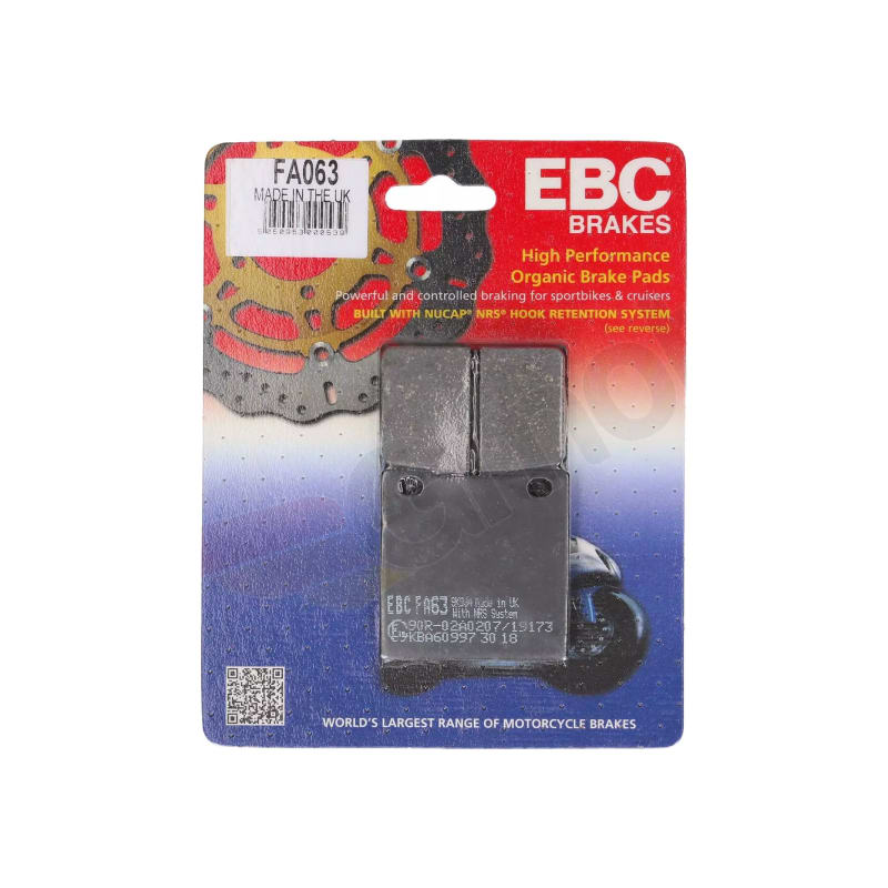 Klocki hamulcowe EBC FA 063 (2 szt.)