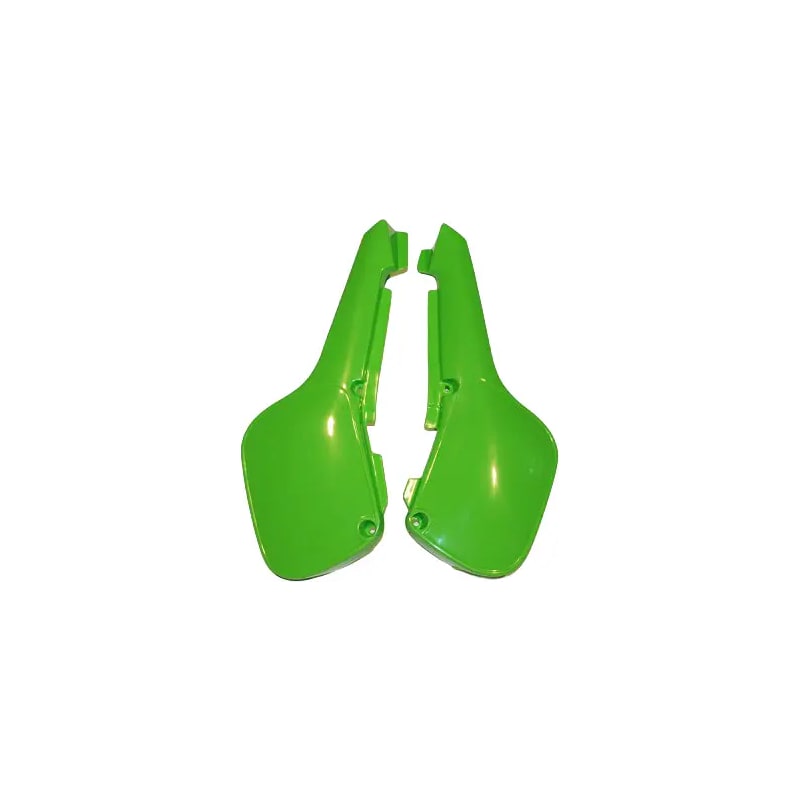 Komplet plastikowych osłon bocznych tylnych UFO Kawasaki KX 60 84-04 zielone