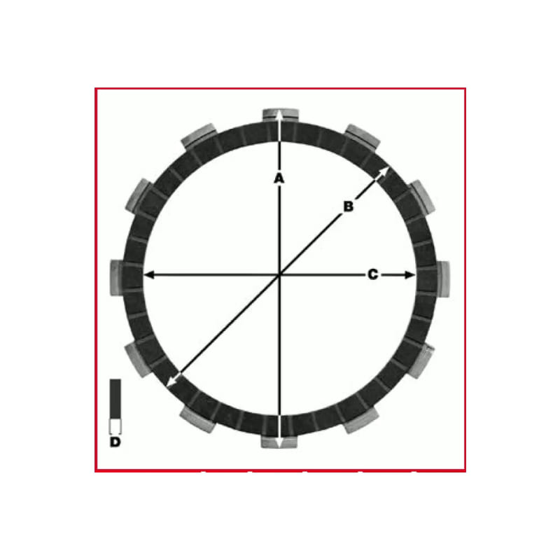 Komplet tarcz sprzęgłowychTRW Lucas MCC 429-6