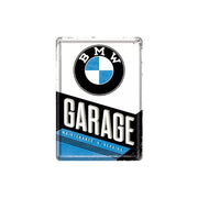 Pocztówka blaszana 14x10cm BMW-Garage