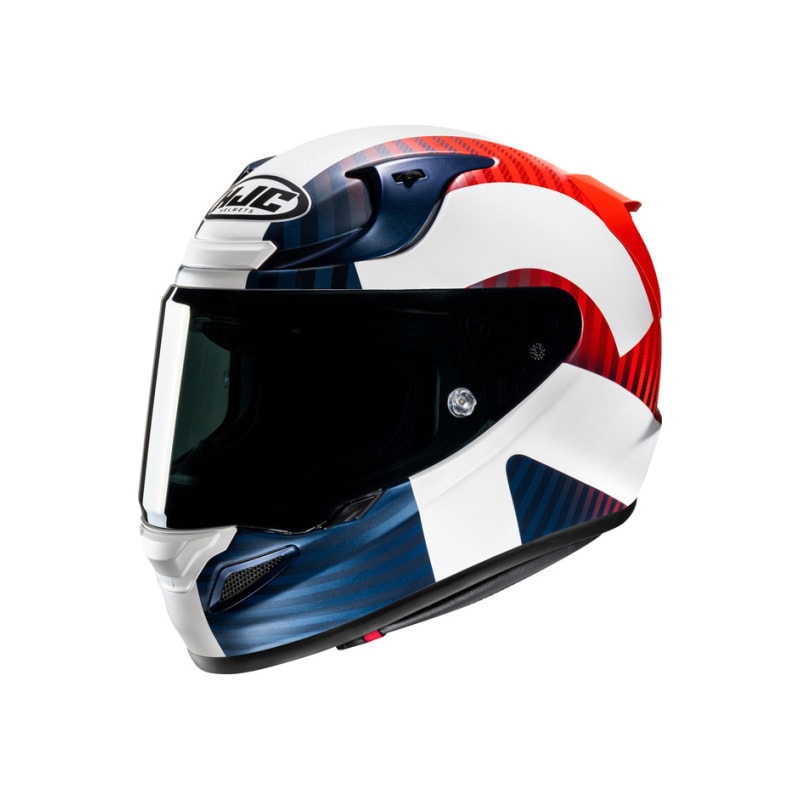 Kask motocyklowy integralny HJC RPHA 12 Ottin - Biały/Czerwony/Niebieski