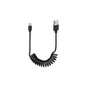 LAMPA Kabel sprężynowy Usb> USB typu C - 100 cm - czarny