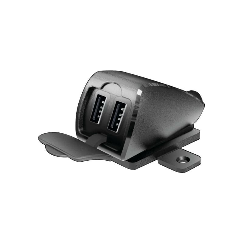LAMPA Usb-Fix Trek 2, podwójna, wodoodporna ładowarka USB mocowana na śruby lub na taśmie - Ultra Fast Charge - 5400 mA - 12/24 V