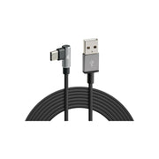 LAMPA Przewód 90 ° Usb> USB C  - 200 cm - Czarny