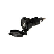 LAMPA Din-Tech, 2 porty USB: Ładowarka Din - szybkie ładowanie - 2700 mA - 12/32