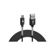 LAMPA USB > Micro USB - 200 cm - Czarny