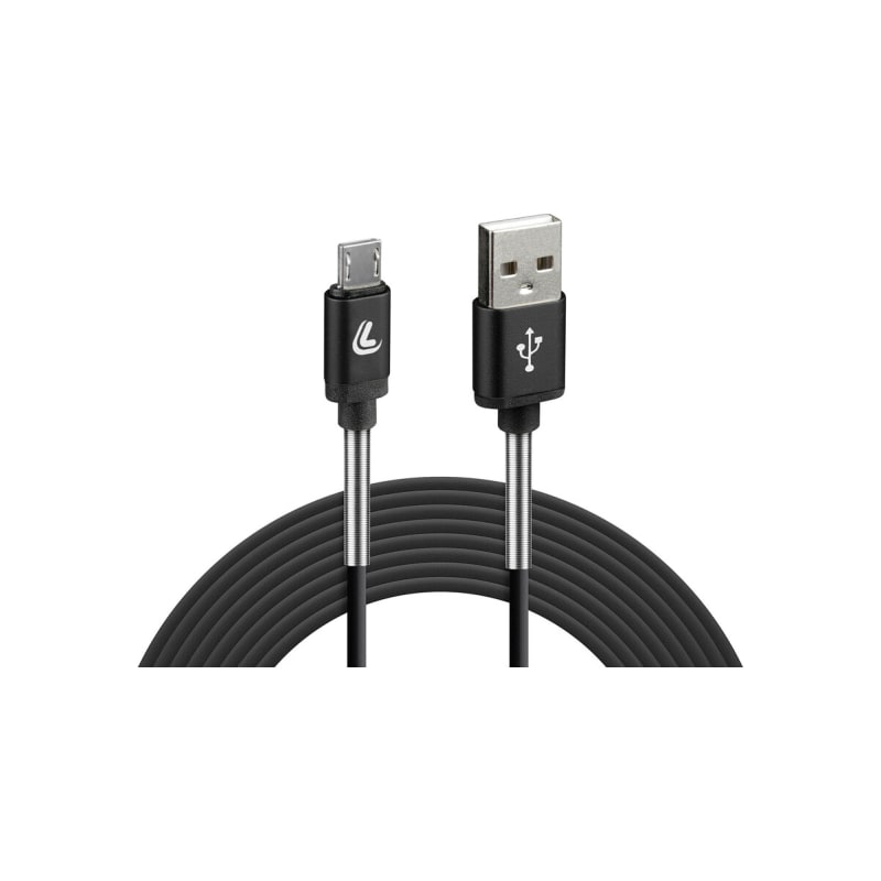 LAMPA USB > Micro USB - 200 cm - Czarny