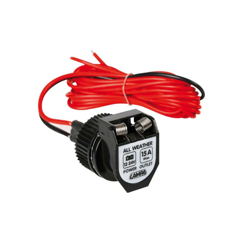 LAMPA PX-2, gniazdo zasilania na każdą pogodę, 12/24 V